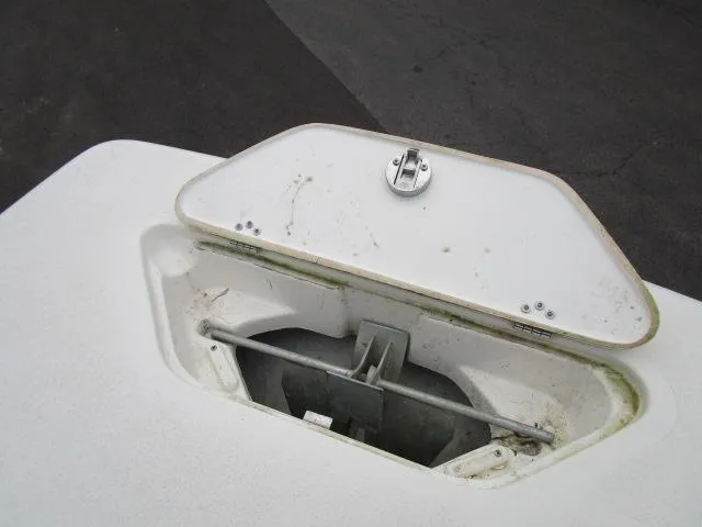Slide: The Image of Anchor storage compartment on 2022 Key West 239 DFS boat. - 20