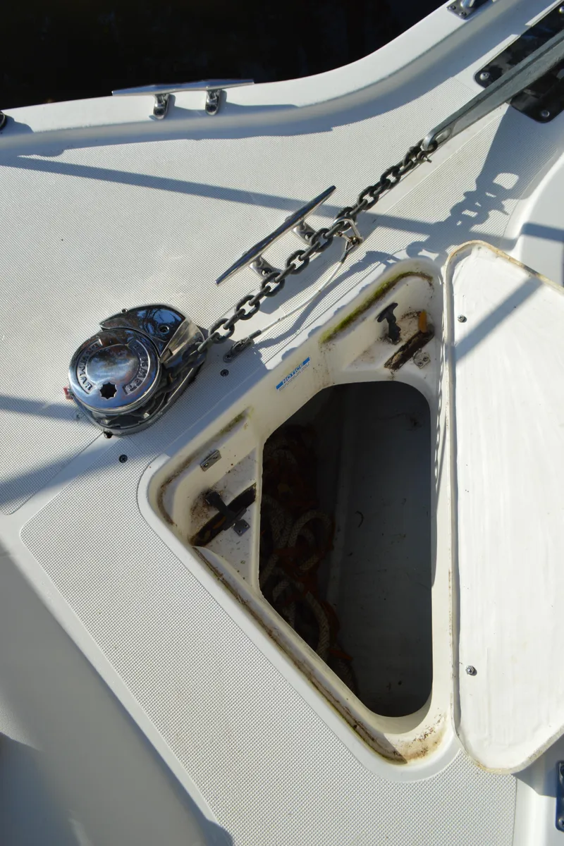 Slide: The Image of Pursuit 3000 Express - Windlass and Anchor Locker - 7