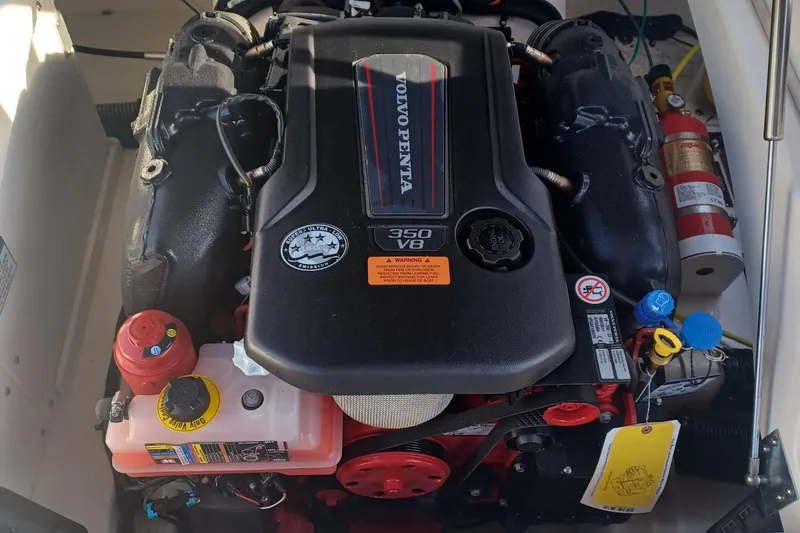 Slide: The Image of Volvo Penta 350 V8 engine in 2025 Chaparral 247 SSX boat. - 34