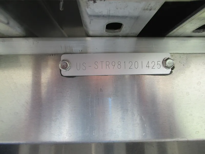 Slide: The Image of Starcraft LX16R 2025 metal identification plate with serial number. - 12