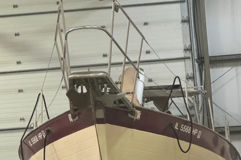 Slide: The Image of Solar panel on 1984 Young Sun 35 boat, mounted on canvas cover. - 8