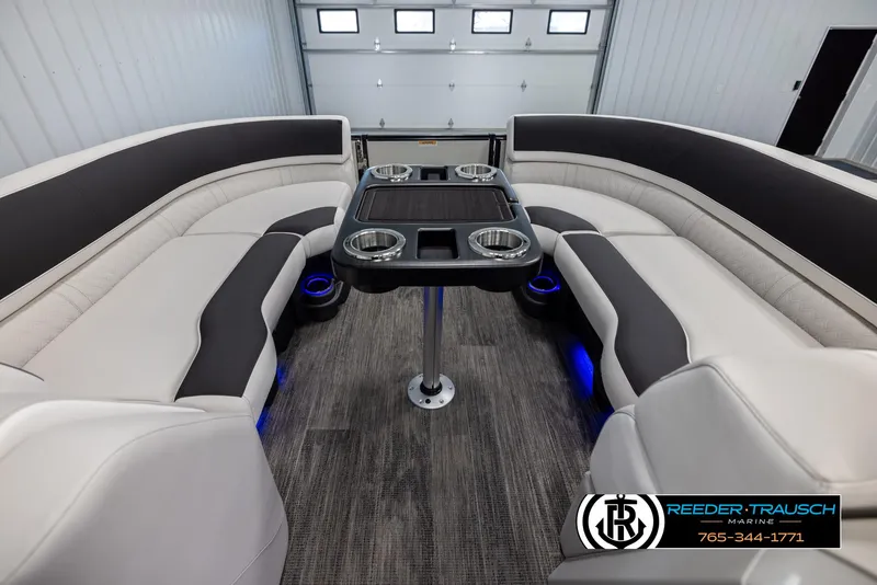 Slide: The Image of 2025 Avalon Catalina QL interior with plush seating and modern table setup. - 20