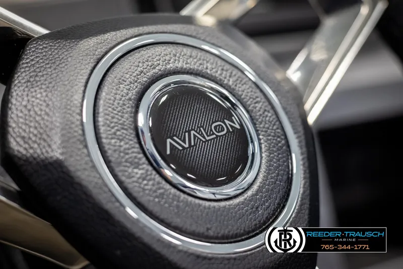 Slide: The Image of Close-up of 2025 Avalon Catalina QL steering wheel with logo. - 29