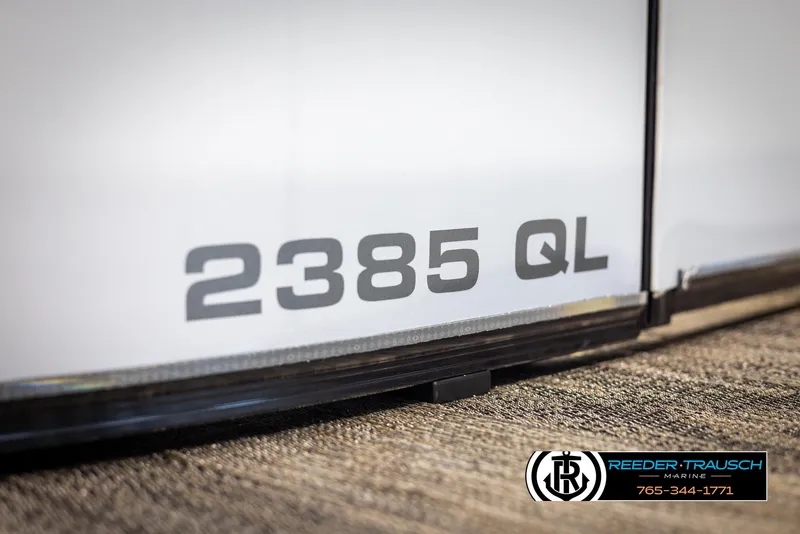 Slide: The Image of Avalon Catalina QL 2385 boat model, 2025, Reeder-Trausch Marine branding. - 43