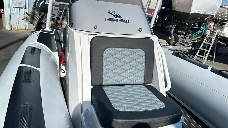 Slide: The Image of Interior view of Highfield Sport 520 Rib boat, model year 2025. - 6