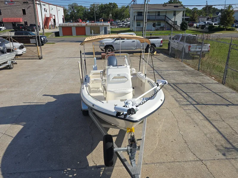 Slide: The Image of 2012 Key West 189 FS boat on trailer in parking lot. - 4