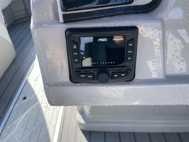 Slide: The Image of Starcraft SLS-3 2025 boat audio system with Wet Sounds control panel. - 9