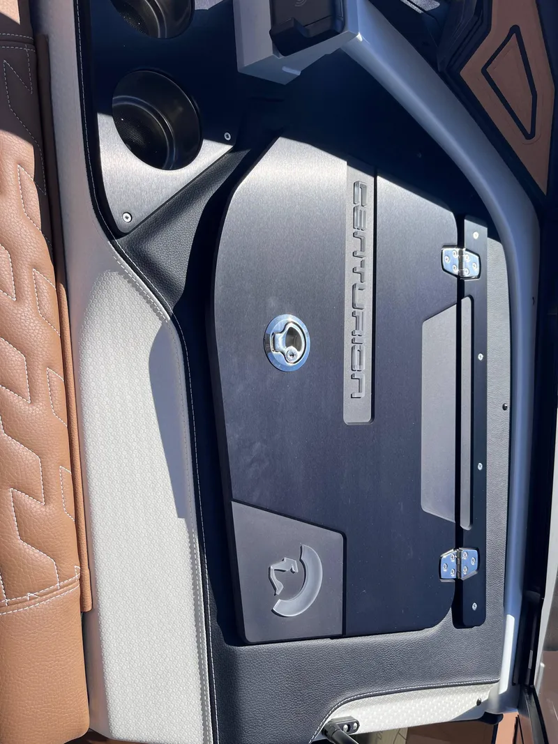 Slide: The Image of 2025 Centurion Ri245 boat interior with sleek design and premium materials. - 9