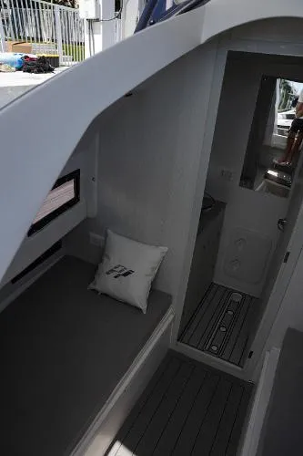 Slide: The Image of Interior of 2021 Panamera Yacht PY 100, featuring sleek design and modern amenities. - 9