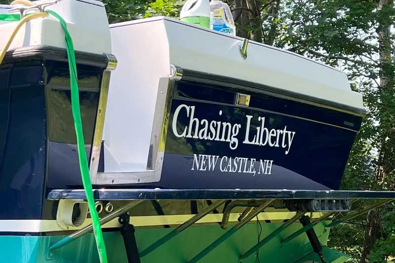 Slide: The Image of 2003 Albin 28 TE Flush Deck boat named "Chasing Liberty" in New Castle, NH. - 6