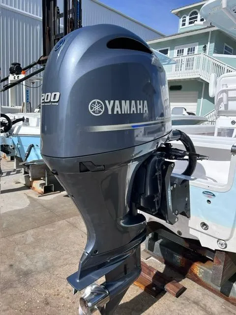 Slide: The Image of 2023 Sportsman Masters 227 Bay Boat with Yamaha outboard motor. - 19