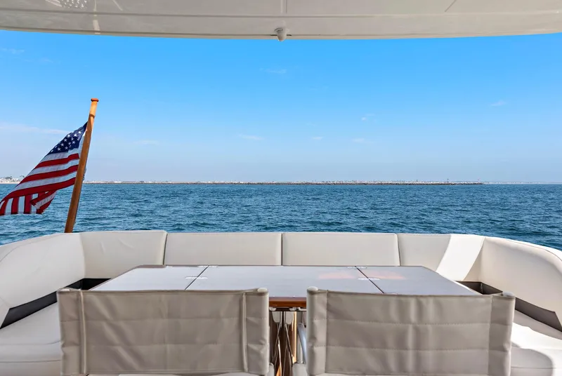 Slide: The Image of Luxurious bedroom interior of 2015 Princess 72 Motor Yacht with ocean view window. - 27