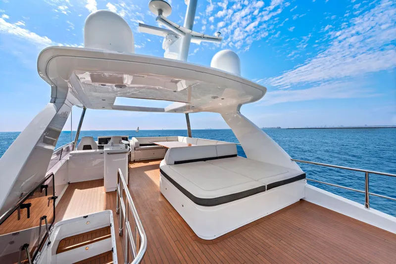Slide: The Image of Luxurious bathroom in 2015 Princess 72 Motor Yacht with modern fixtures and sleek design. - 34