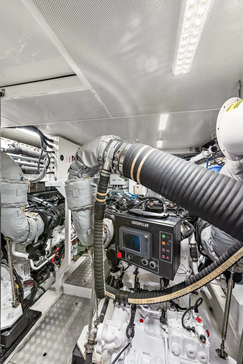 Slide: The Image of Luxurious 2015 Princess 72 Motor Yacht cruising on open water. - 42