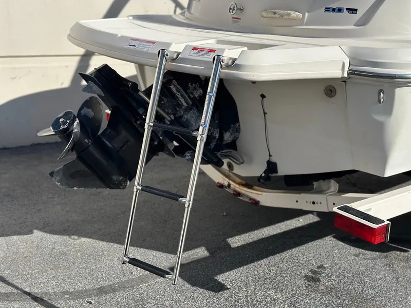 Slide: The Image of Rear view of 2008 Sea Ray 185 Sport boat with ladder and propeller. - 5