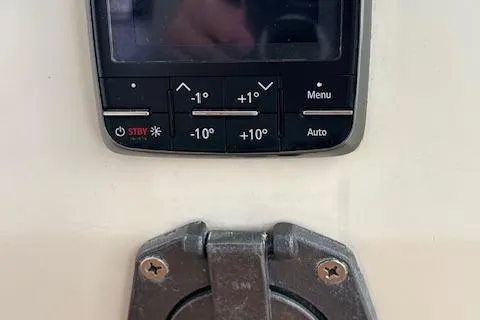 Slide: The Image of Navigation instruments on a 1979 CAL 39 MK II Tall Rig sailboat. - 35