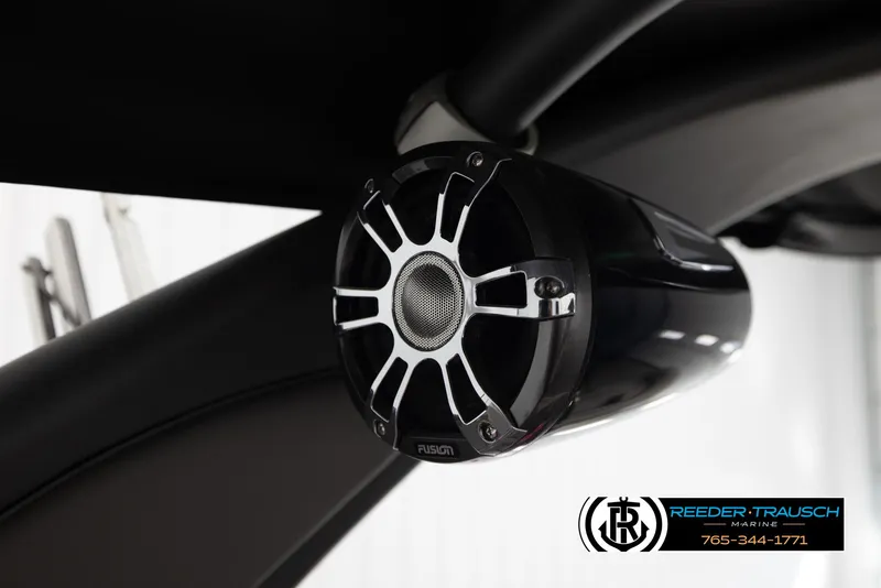 Slide: The Image of Speaker on 2022 Avalon Waketoon boat, featuring sleek design and modern audio technology. - 15