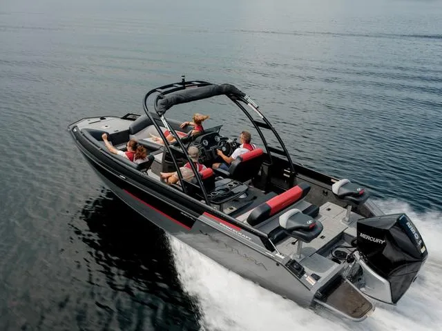 Slide: The Image of Portable toilet in storage compartment of 2025 Princecraft Ventura 230 WRL boat. - 5