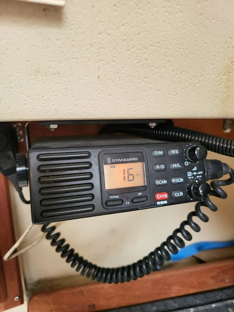 Slide: The Image of Radio on Catalina 30 boat, year 1988. - 11