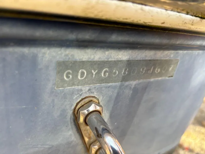 Slide: The Image of Close-up of 2007 Hurricane Fun Deck GS 231 hull identification number. - 8