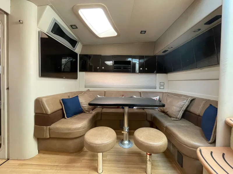 Slide: The Image of Luxurious interior of a 2014 Formula 45 Yacht with elegant seating and modern design. - 14