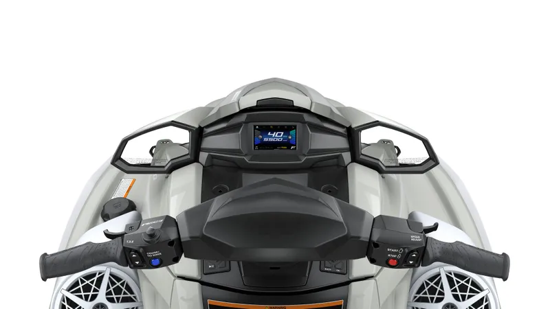 Slide: The Image of 2025 Yamaha WaveRunner VX Cruise HO dashboard and controls, featuring advanced display and ergonomic design. - 3