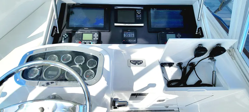 Slide: The Image of Boat dashboard with navigation instruments, L&H 33 model, 2017. - 11