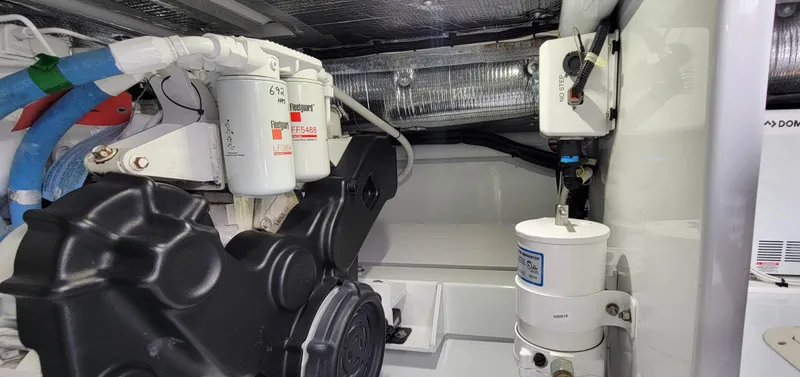 Slide: The Image of Engine room of 2017 L&H 33 boat with filters and components. - 32