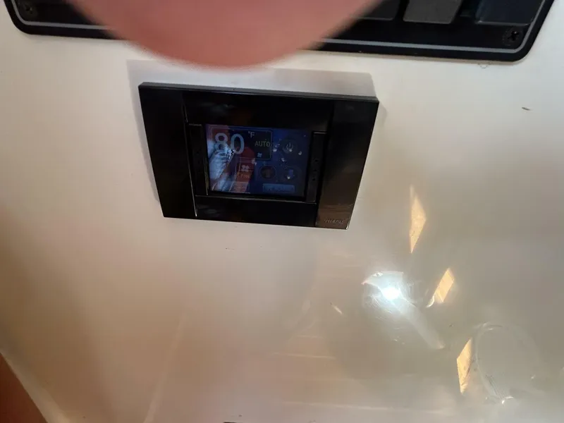 Slide: The Image of 2008 Rivolta Coupe 4.5 yacht docked at sunset in Seabrook, Texas marina. - 41