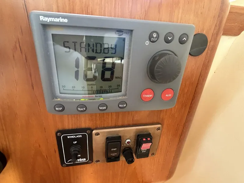 Slide: The Image of 2008 Rivolta Coupe 4.5 yacht with glass doors, docked at marina. - 43