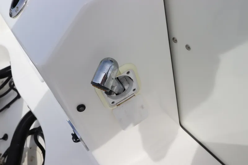 Slide: The Image of Chrome fixture on 2019 Boston Whaler 315 Conquest boat. - 12