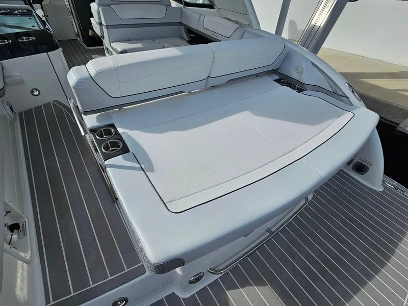 Slide: The Image of 2023 Formula 350 Crossover Bowrider, spacious seating and sleek design. - 16