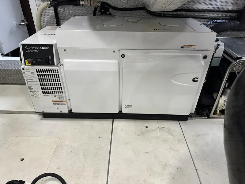 Slide: The Image of Cummins Onan generator in 2019 Galeon 650 Sky yacht engine room. - 35