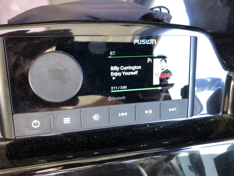Slide: The Image of Fusion stereo system on Jeanneau NC 895, playing Billy Currington's "Enjoy Yourself." - 33
