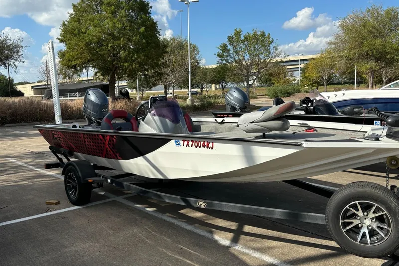 The Image of 2021 G3 Sportsman 1710 boat on trailer, featuring sleek design and modern equipment. - 0
