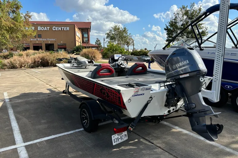 Slide: The Image of 2021 G3 Sportsman 1710 boat with a mounted power pole anchor. - 3