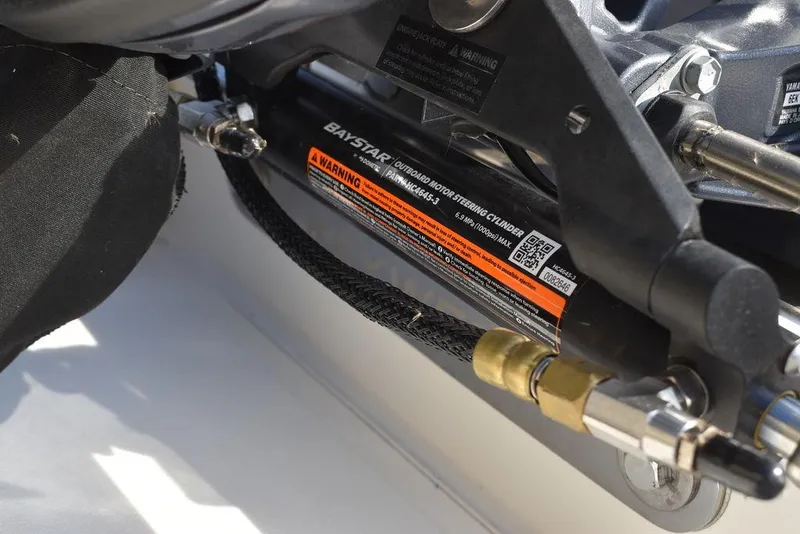 Slide: The Image of BayStar hydraulic steering cylinder on 2025 Key West 189 FS boat. - 33