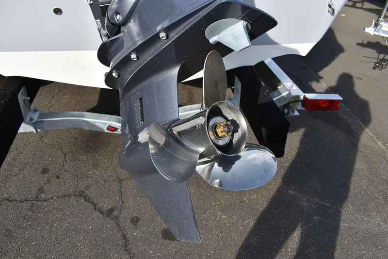 Slide: The Image of 2025 Key West 189 FS boat propeller and trailer detail. - 34