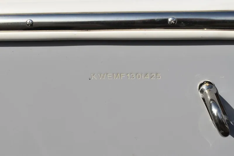 Slide: The Image of Close-up of 2025 Key West 189 FS boat hull identification number. - 36