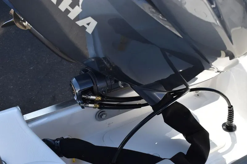 Slide: The Image of 2025 Key West 203 FS boat with Yamaha engine detail. - 31