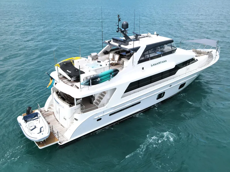 Slide: The Image of 2013 Cheoy Lee Bravo yacht on open water, featuring sleek design and luxury amenities. - 4