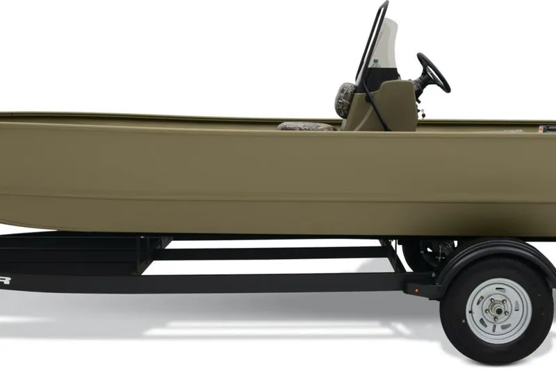 Slide: The Image of 2025 Tracker Grizzly 2072 CC boat on trailer, side view. - 22