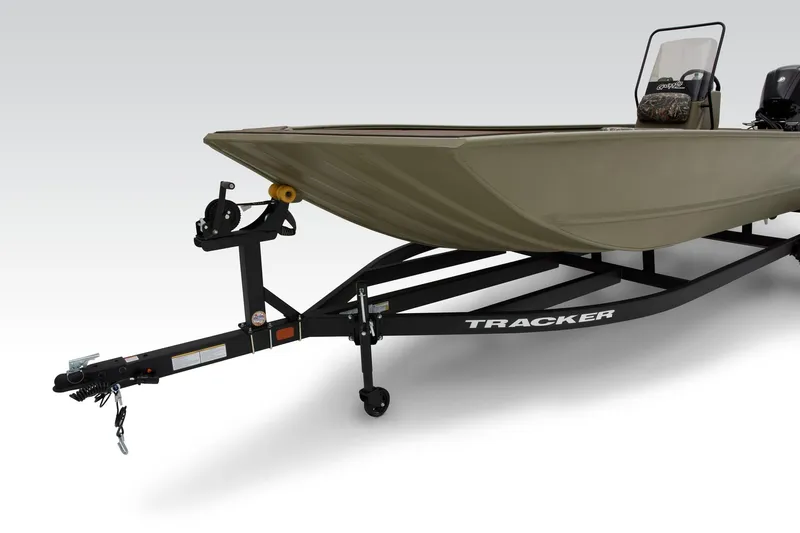 Slide: The Image of 2025 Tracker Grizzly 2072 CC boat on trailer, side view. - 28