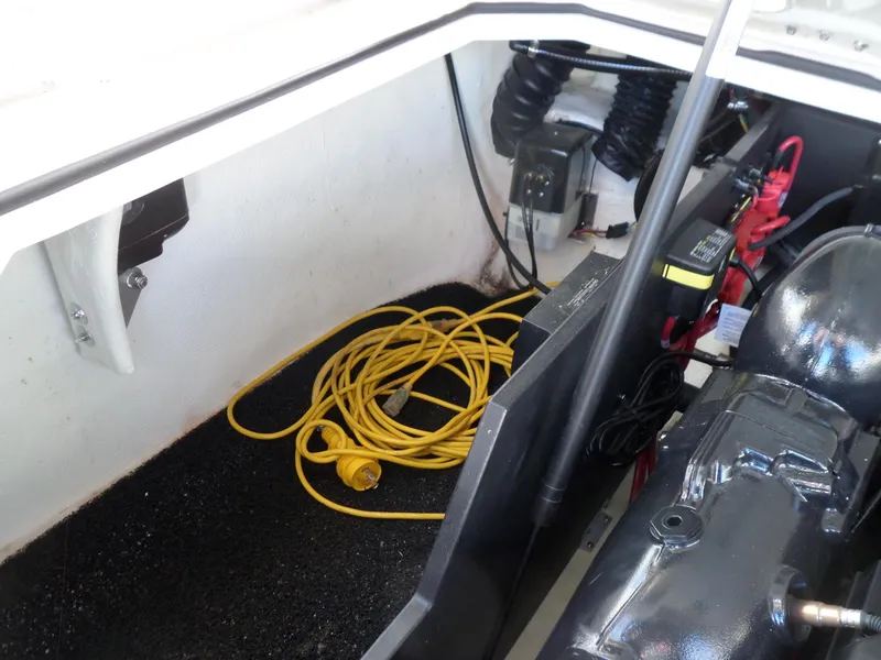 Slide: The Image of 2020 Regal LS6 engine compartment with yellow cable and battery. - 31