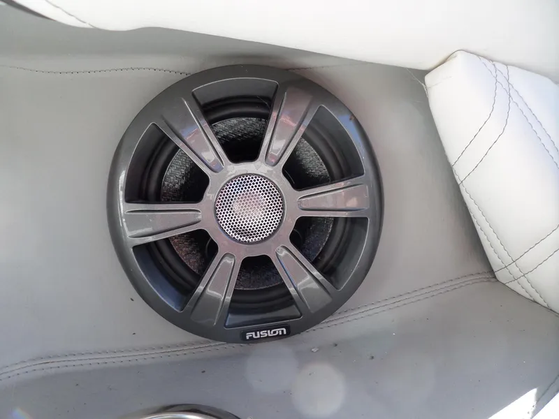 Slide: The Image of Fusion speaker in 2020 Regal LS6 boat interior. - 39