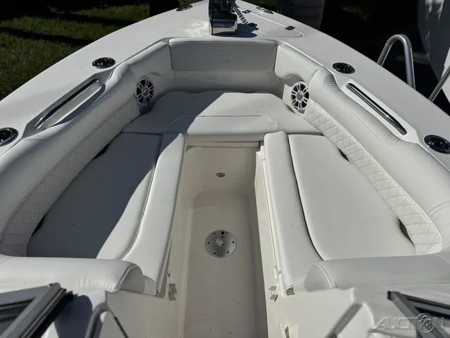 Slide: The Image of Close-up of a 2025 Key West 239 DFS boat's anchor winch system. - 19