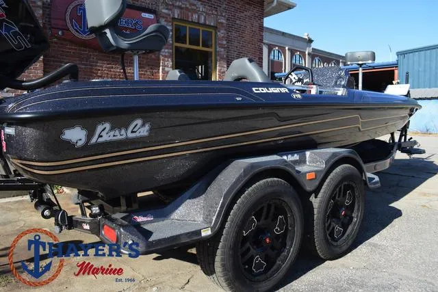 Slide: The Image of 2025 Bass Cat Cougar FTD boat on trailer at Hayer's Marine. - 32