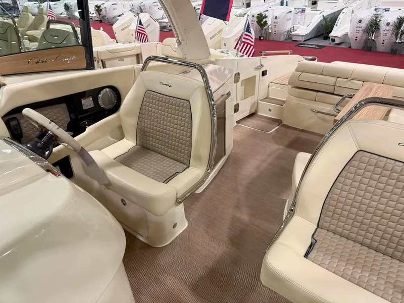 Slide: The Image of 2025 Chris-Craft Launch 35 GT interior with luxurious seating and elegant design. - 6