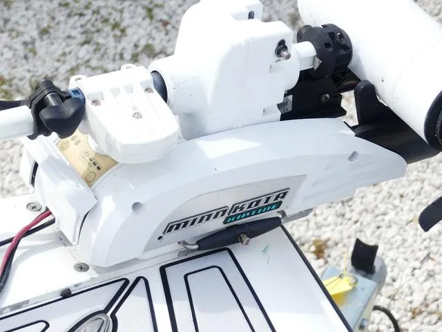 Slide: The Image of Minn Kota trolling motor on 2018 ShearWater 270 Carolina Flare boat. - 17