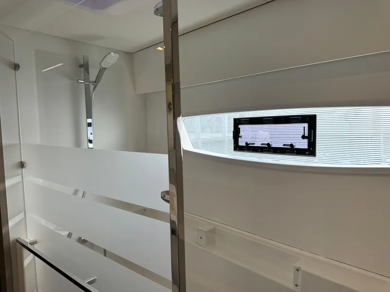 Slide: The Image of Modern shower interior on 2020 Fountaine Pajot Elba 45 yacht. - 42